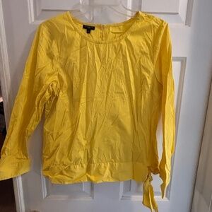 Talbots Yellow Long Sleeve Fancy Tunic Size LP
